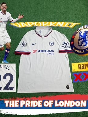 Nike Chelsea Fc Christian Pulisic #22 2019/2020 Away Vaporknit Jersey Rare XXL